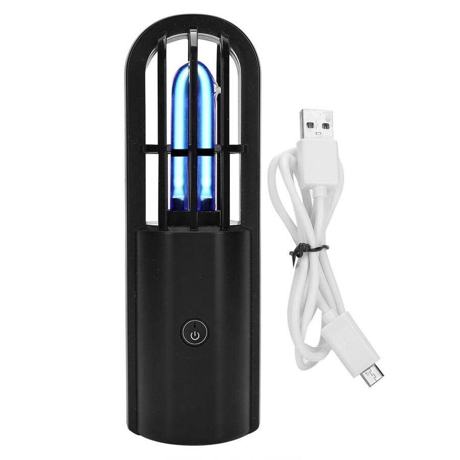 USB Charging Ozone UV Cleaning Lamp Ultraviolet Cleaning Light Device for Home Car Sterilization