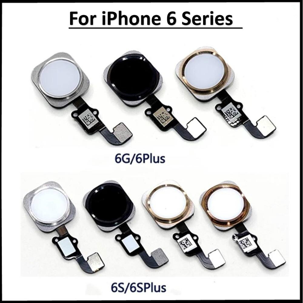 Home button Flex Cable For iphone 6 G6 /6P/ 6S/6S plus return button key Touch ID Sensor Home Button Key Ribbon Assembly