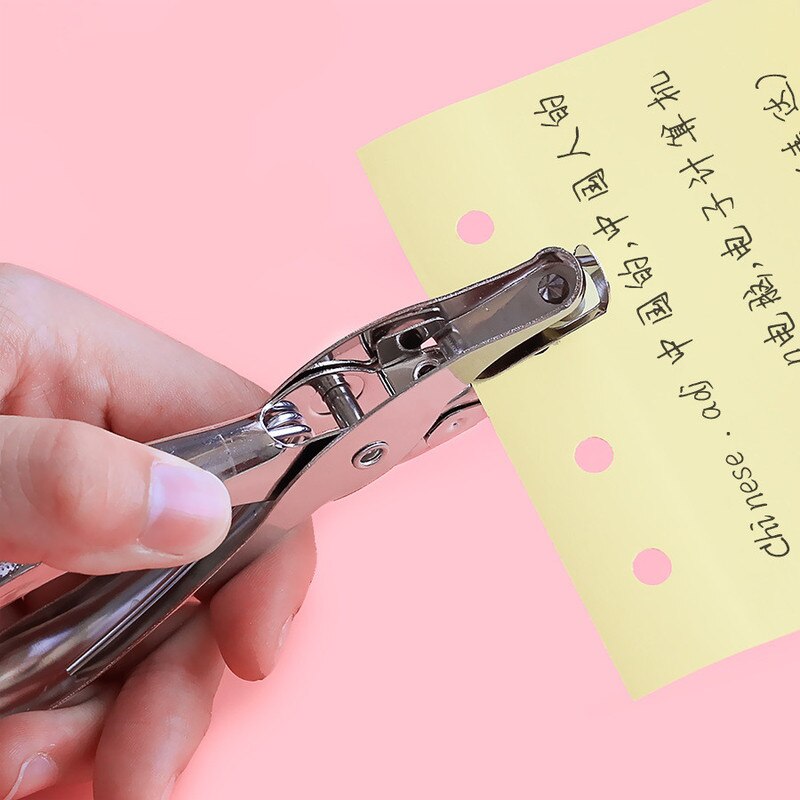 Metal Hand Paper Punch Craft Sheet Single Hole Puncher Circle Shape 3/6mm Hole Paper Punches for Card Making Scrapbooking