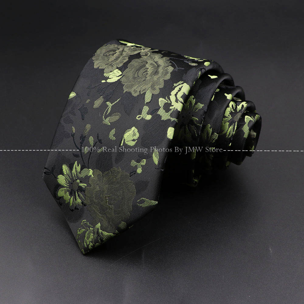 Nowy projekt ślubny krawat męski fala kwiatowy fajerwerki MeteorFlower krawaty mężczyźni biznes Dropshipping kołnierz pana młodego akcesoria prezent: Emerald Green