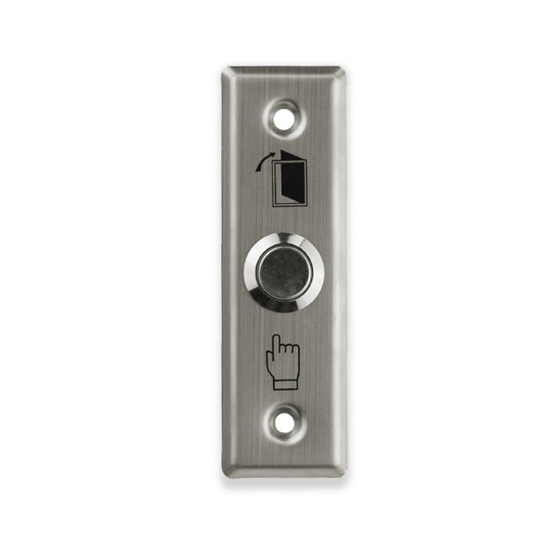 Metall Edelstahl Tür Exit-Button Schalter Release Push-Taste mit LED-Licht Für Access Control Lock System NC/KEINE/COM zu Öffnen Tür: BXG CT