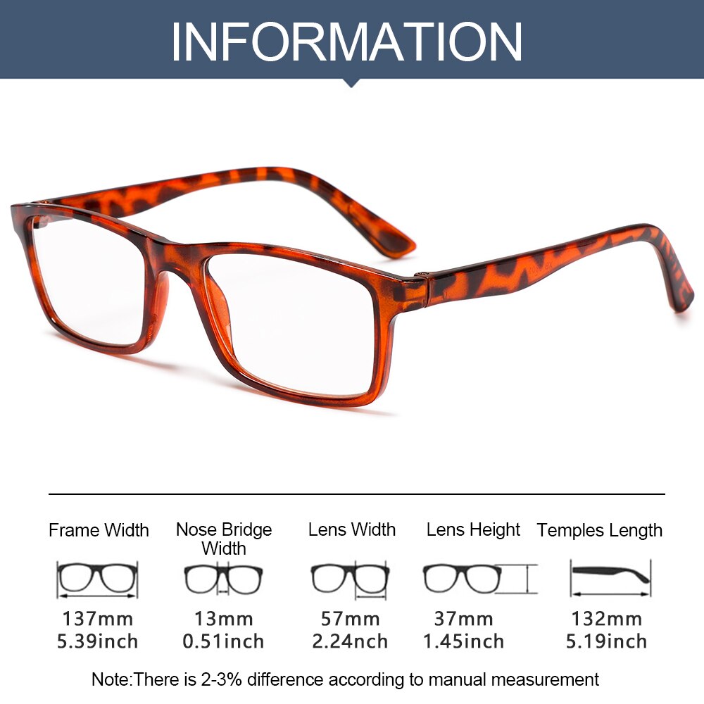 + 1.0 ~ + 4.0 Ultralight Pc Frames Leesbril High-Definition Vision Care Unisex Draagbare Verziend Brillen