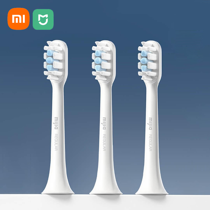 Xiaomi Mijia cabezal de cepillo de dientes eléctrico sónico T100 T200 T300 T301 T302 T700 cabezales de cepillo de dientes de repuesto cepillo de cerdas suaves DuPont