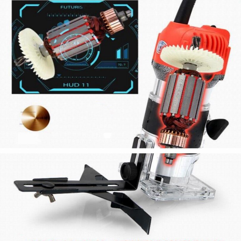 220v Chuck diameter 6.35mm woodworking machine edge banding trimmer edge trimmer edge banding cutter