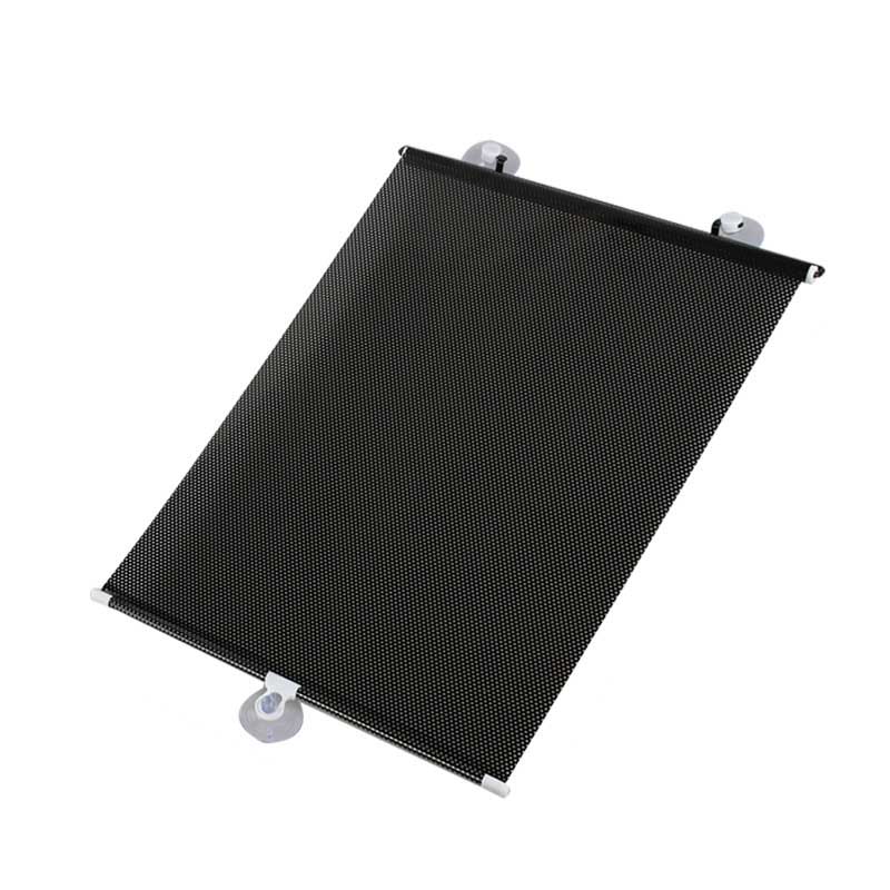Windshield Car Window Sunshade Curtain Portable Auto Sun Visor Vehicle Auto Parts Retractable Durable PVC: Black 40 125