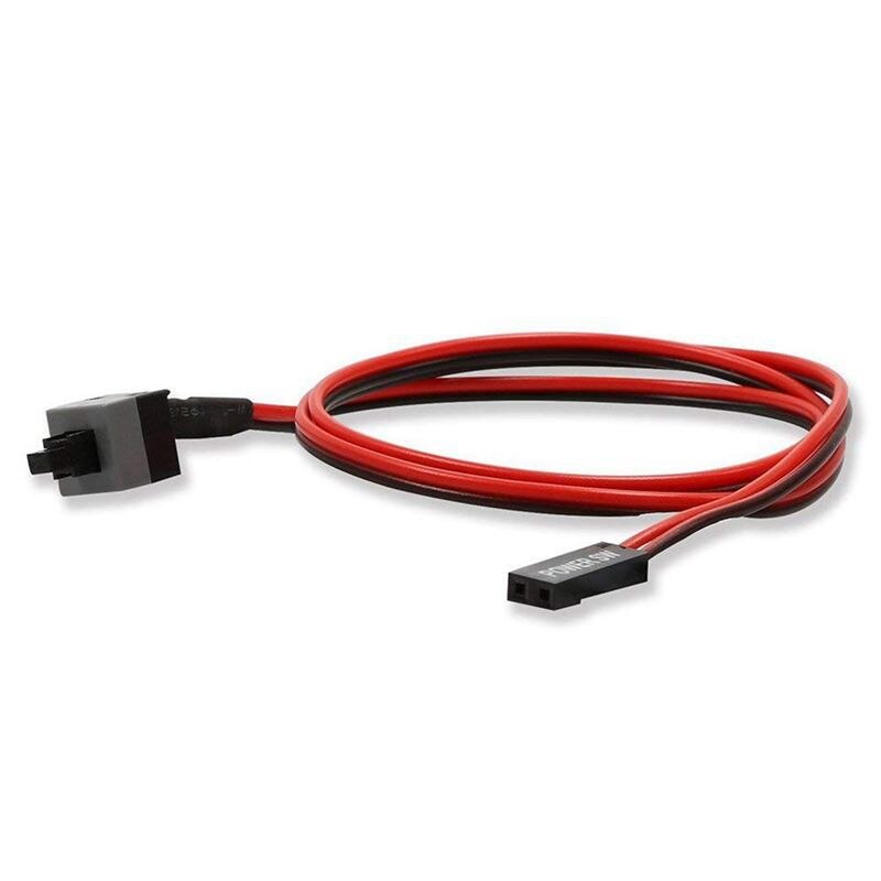 2 Pack 2 Pin SW PC Power Cable on/off Push Button ATX Computer Switch Wire 45cm