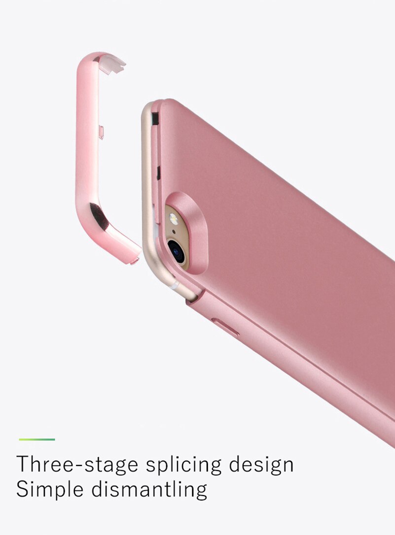 Voor iphone 6 6s 7 8 batterijlader case ultradunne externe back-up lader case voor iphone x  xs 6 6 s 7 8 plus powerbank case