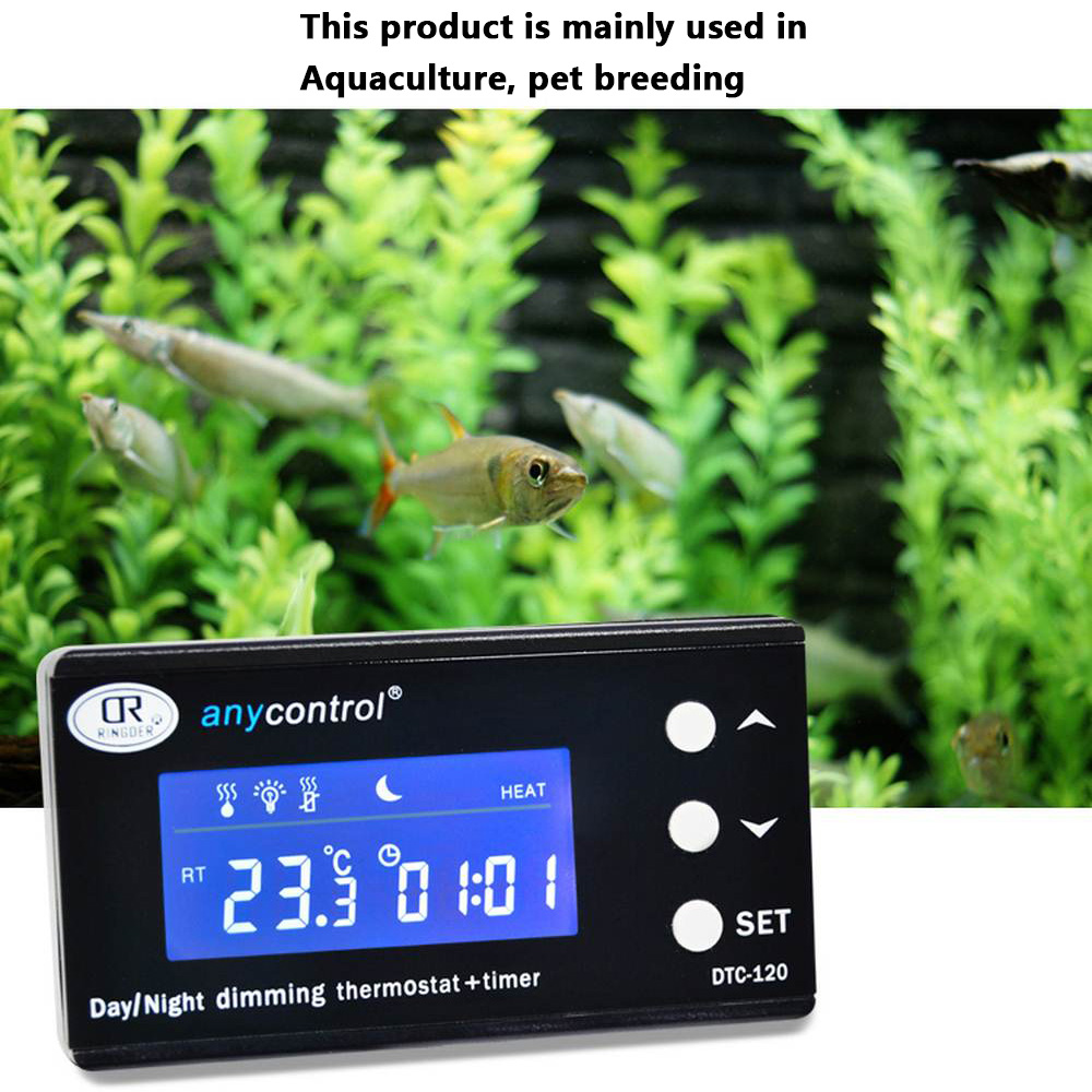 Digitale Aquarium Thermostaat Pid Temperatuurregelaar Waterdichte Sensor Outlet Aquarium Heater Cooler Termostato Aquario