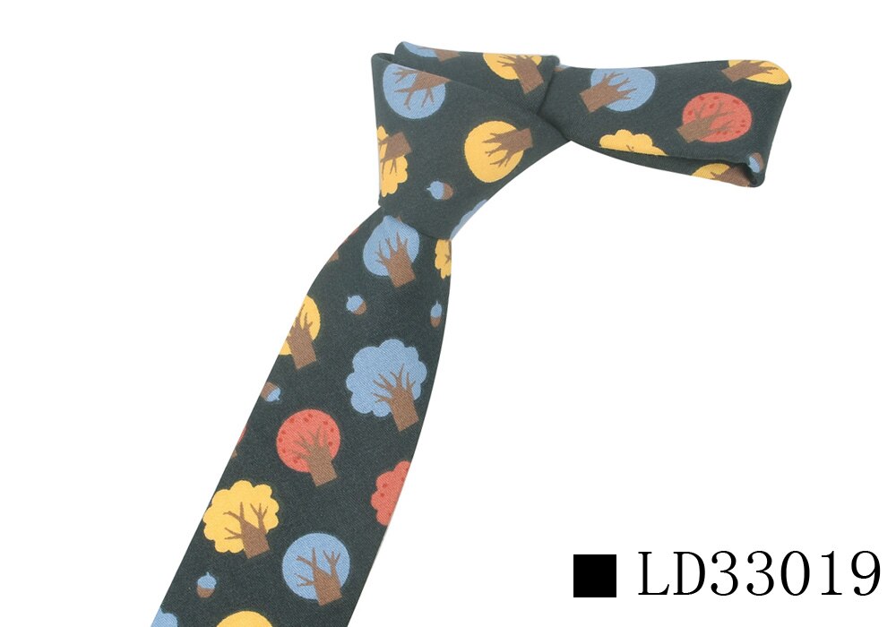 Bloemenprint Stropdas Voor Mannen Vrouwen Skinny Katoen Hals Voor Bruiloft Business Casual Mode Stropdassen Klassieke Pakken Slanke Hals ties: LD33019