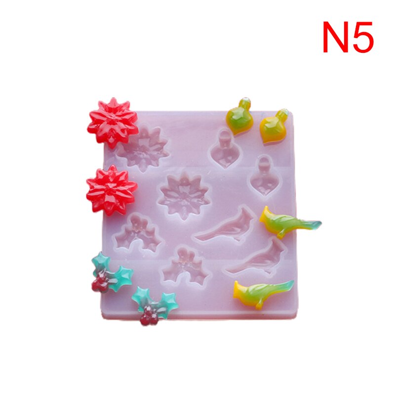 3D Halloween citrouille Silicone résine époxy moules arbre de noël aromathérapie bougie faisant forme outil de décoration: N5