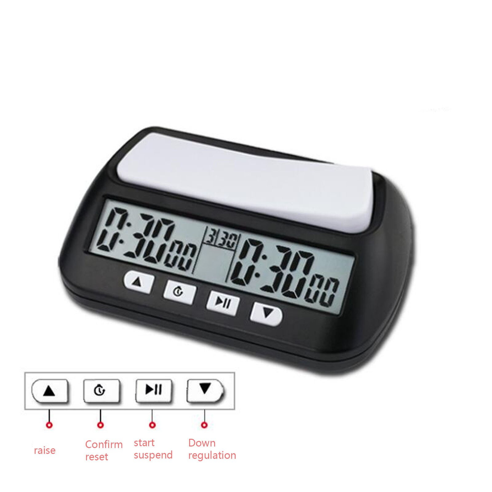 Tops Schaken Basic Digitale Schaakklok Thuis Tool Game Timer Klokken Digitale Horloge Timer Kamer Decoratie Accessoires