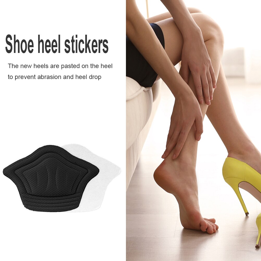 Plantillas para zapatos deportivos, almohadillas para el talón, tamaño ajustable, antidesgaste, almohadilla para los pies, plantilla de inserción, Protector para el talón, pegatina trasera, 2 piezas