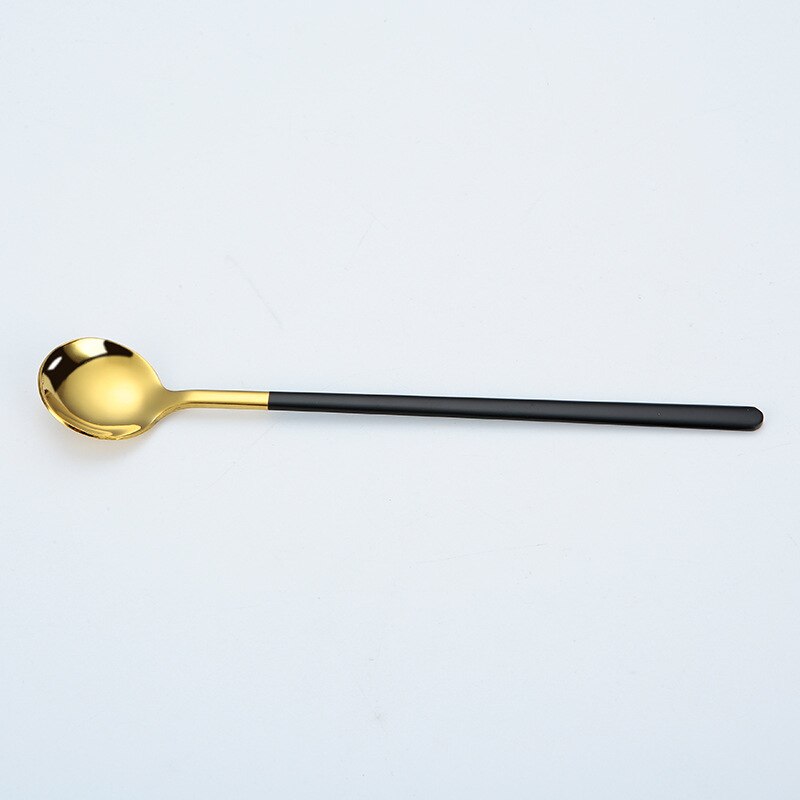 1pc Colorful Dessert Spoons Teaspoons Small Coffee Ice Cream Grain Fruit Soap Spoons Espresso Spoons kitchen accessories: 05