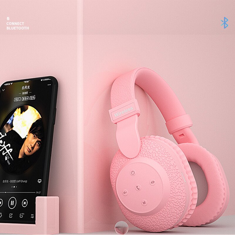 Wireless Headphones Bluetooth 5.0 Headset Foldable Headphone Adjustable Earphones With Mic For phone Pc Laptop Game