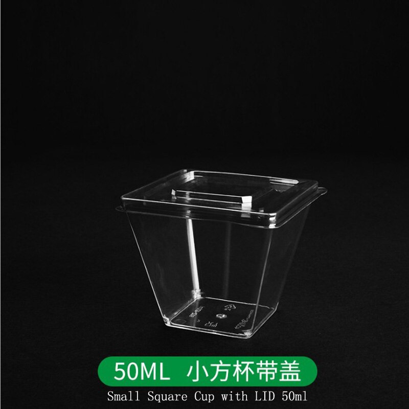 manufacturers Small capacity PS plastic Pudding Mousse Cup Wood Bran Dessert Cup Jelly Cup TIRAMISU INJECTION Cup water bottle: 200pcs with lid