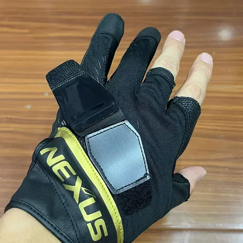 Rutschfeste Angelhandschuhe GL-112V Winter elastische 3-Finger-Schnitt winddichte und warme Felsen-Angelhandschuhe wasserdichte Angelhandschuhe