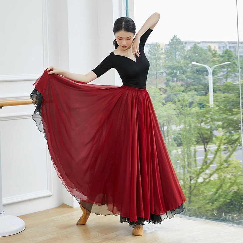 Volwassen Mode Sexy Onzichtbare Huid Zwart Buikdans Top Ballet Kostuum T-shirt Voor Vrouwen Dansen Kleding Danser Slijtage Kleding