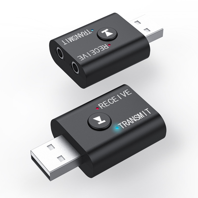 USB Bluetooth 5,0 transmisor receptor adaptador de EDR Dongle USB para PC TV auriculares para portátiles HIFI estéreo para coche de Audio de música: Default Title