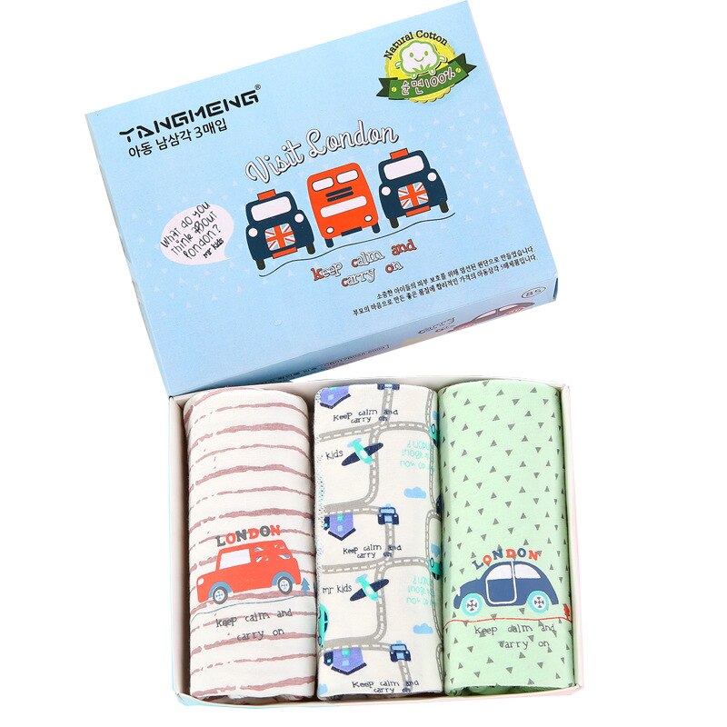 5 Pieces/Lot Summer Children Underwear Modal Shorts Panties for Baby Boy Catoon Printed Teenager Underpants