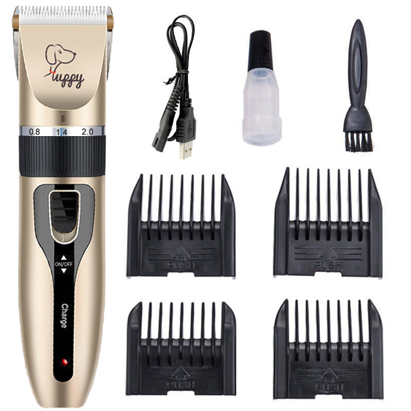 2022 Electric Dog Clippers Pet Cats Hair Clipper Animals Grooming Haircut Cutter Shaver Trimmer Set Rechargeable: WG-C