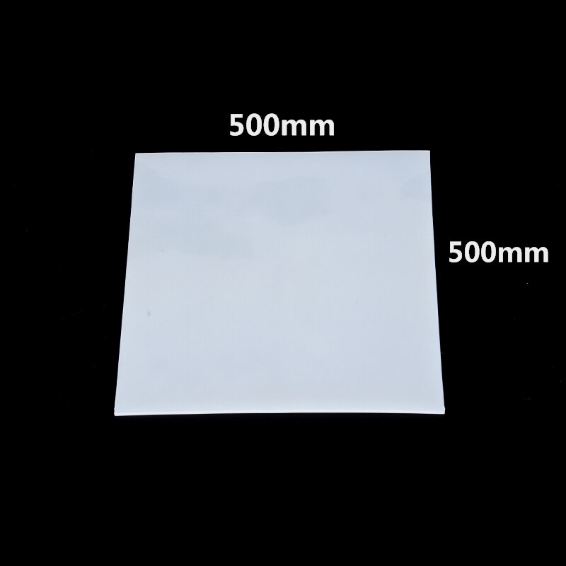 Silicone Rubber Sheet 500x500mm Clear Translucent Plate Mat High Temperature Resistance 100% Virgin Silikon Rubber Pad