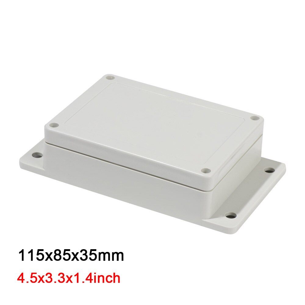 Waterproof Plastic Enclosure Box Electronic ip67 Junction Box Instrument Case Electrical Project Box ABS Outdoor Enclosure Case: 115x85x35mm