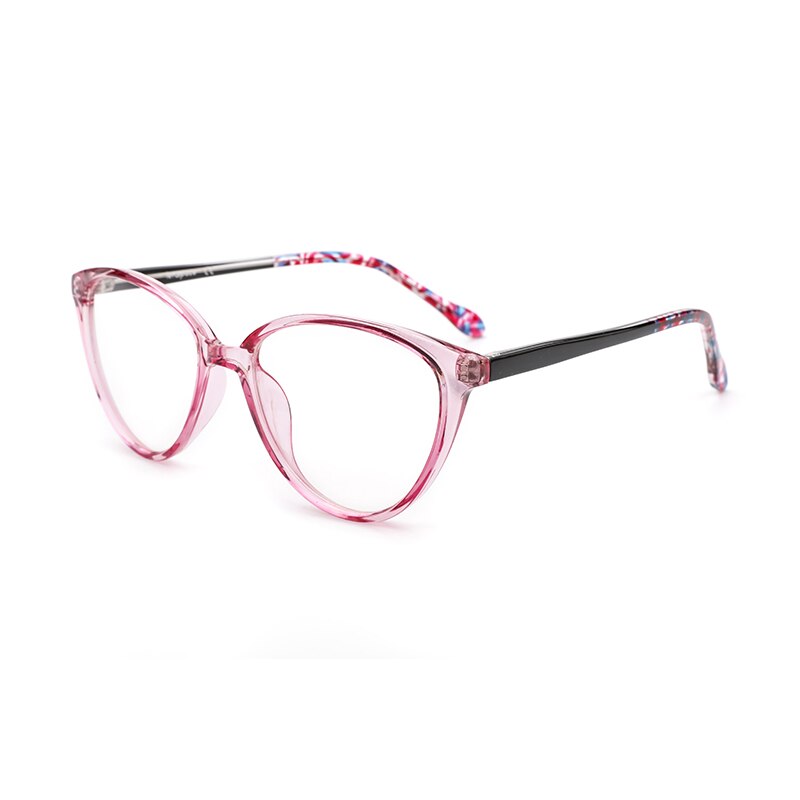 Cat Eye Glasses Frame Women Prescription Glasses Blue Light Glasses TR90 Optical Glasses Myopia Eyewear Computer glasses Women: C3