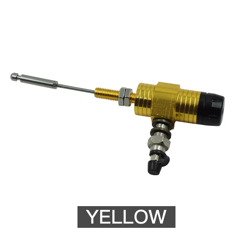 Universal Motorcycle Hydraulic Clutch Master Cylinder Rod Brake Pump M10x1.25mm Aluminum with 14mm Piston: Gold