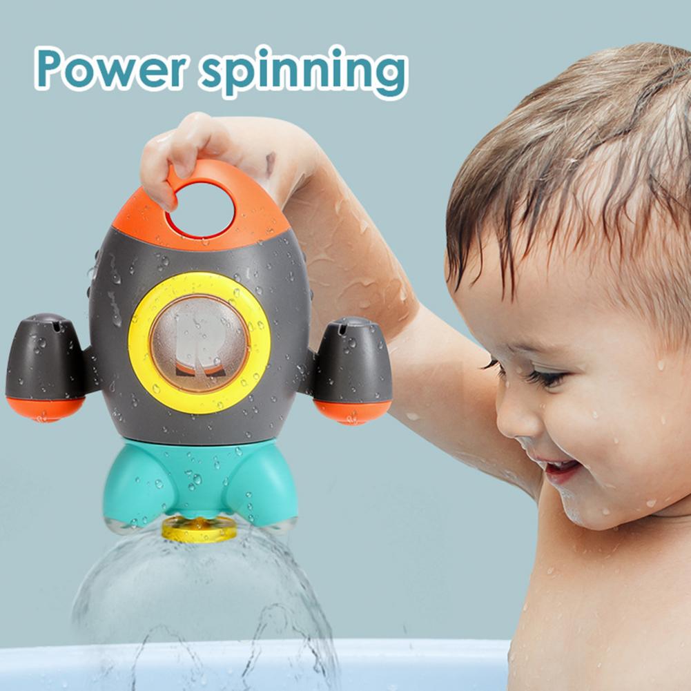 sprühen Wasser Spielzeug Umweltfreundliche Leichte Anti-verformen Rakete-Förmigen Wasser Sprinkler Badewanne Spielzeug Badewanne Spielzeug für freundlicher