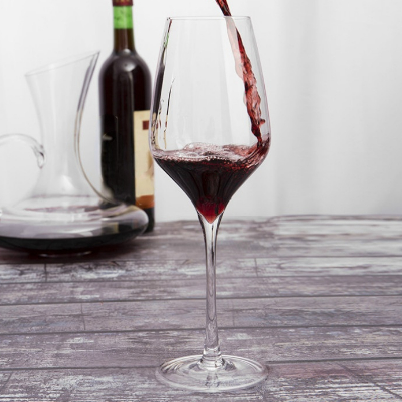 Cold Cut 550Ml Lead-Free Crystal Glass Red Wine Glass Goblet Family Bar Chateau Wine Tasting Cup