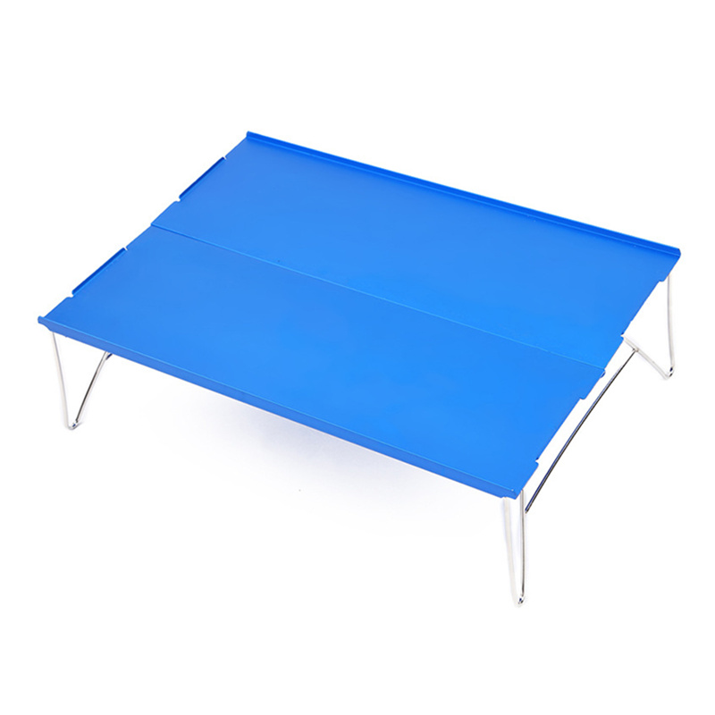 JayCreer Portable Camping Fishing Table Ultralight Folding Picnic Dining Table Laptop Table Notebook Desk Table: Blue