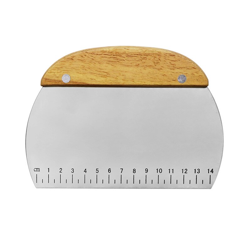 Stainless Steel Dough Scraper Metal Pastry Cutter for Bread and Pizza Dough Spatula Scraper Kitchen Baking Tools for Cakes 1PC