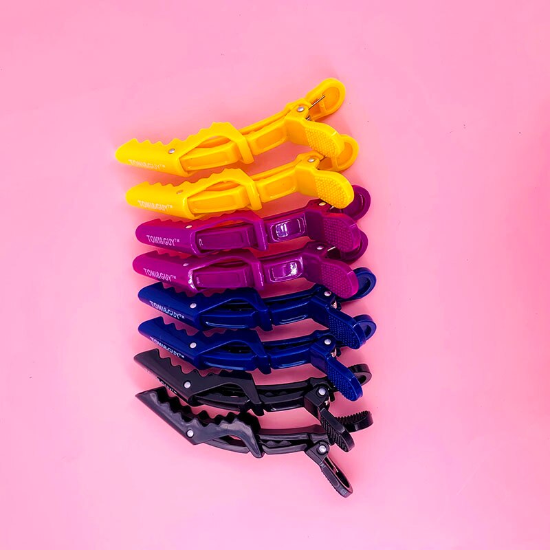 6 Stks/partij Plastic Haar Clip Kappers Klemmen Klauw Haar Sectie Clips Grip Snijden Barbers Voor Salon Hair Styling Accessoires