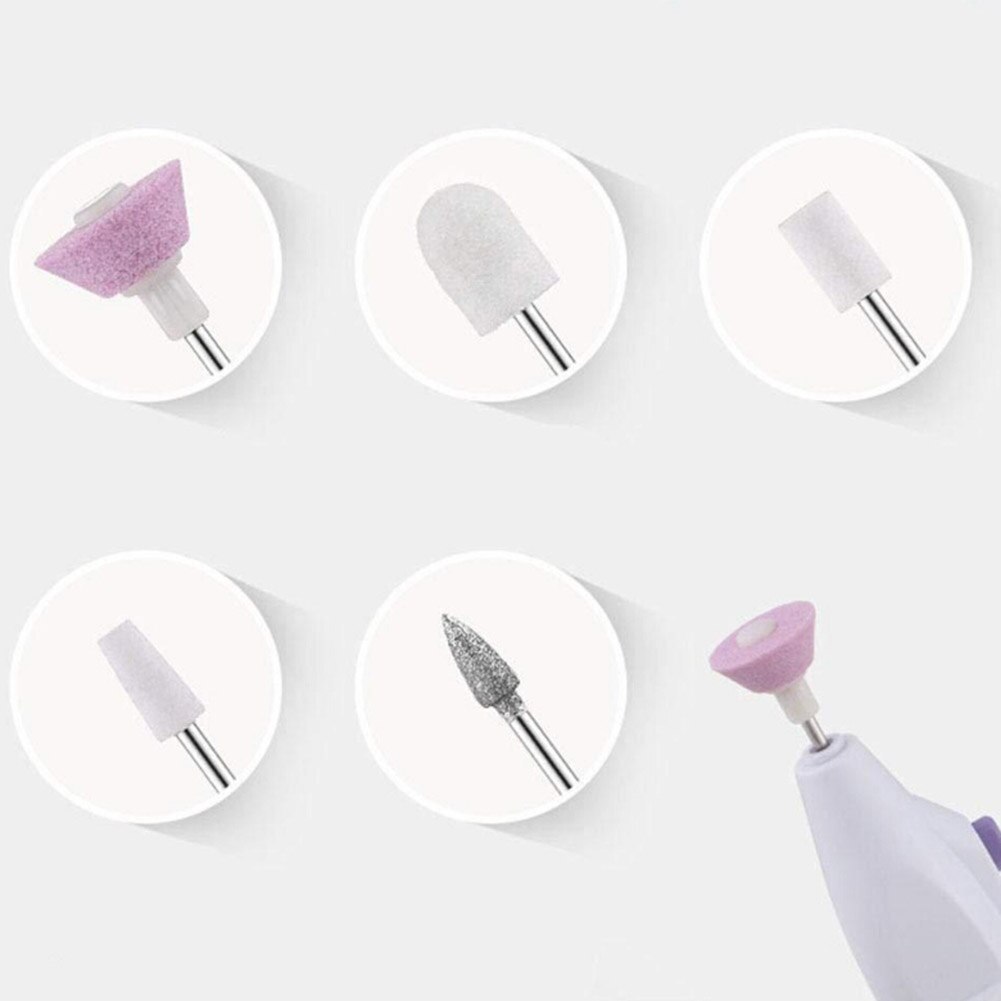 Portable Electric Nail Drill Kit Set Battery Manicure Pedicure Grinding Burnishing Machine Personal Manicure and Pedicure Kit