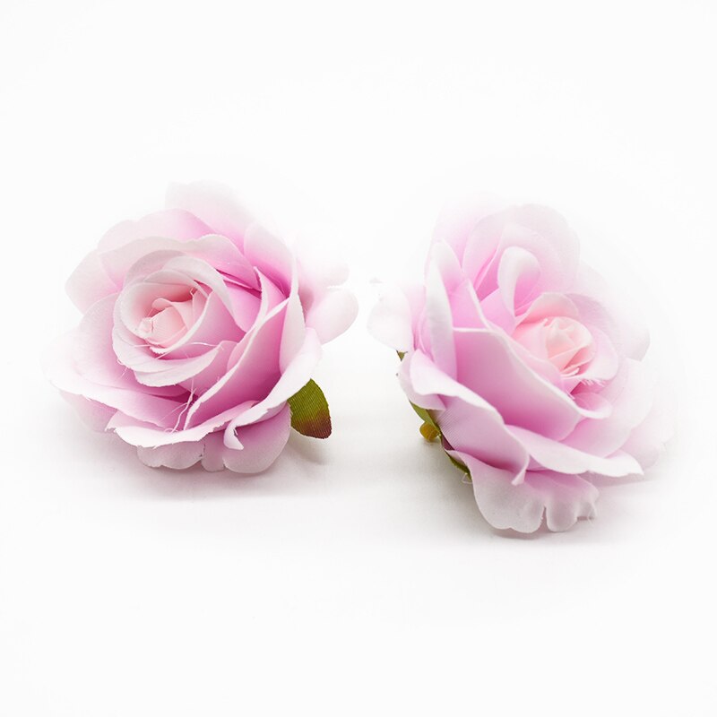 10 stycken konstgjorda blommor siden rosor heminredning tillbehör bröllop scrapbook godis box arrangemang diy brosch jul: 9