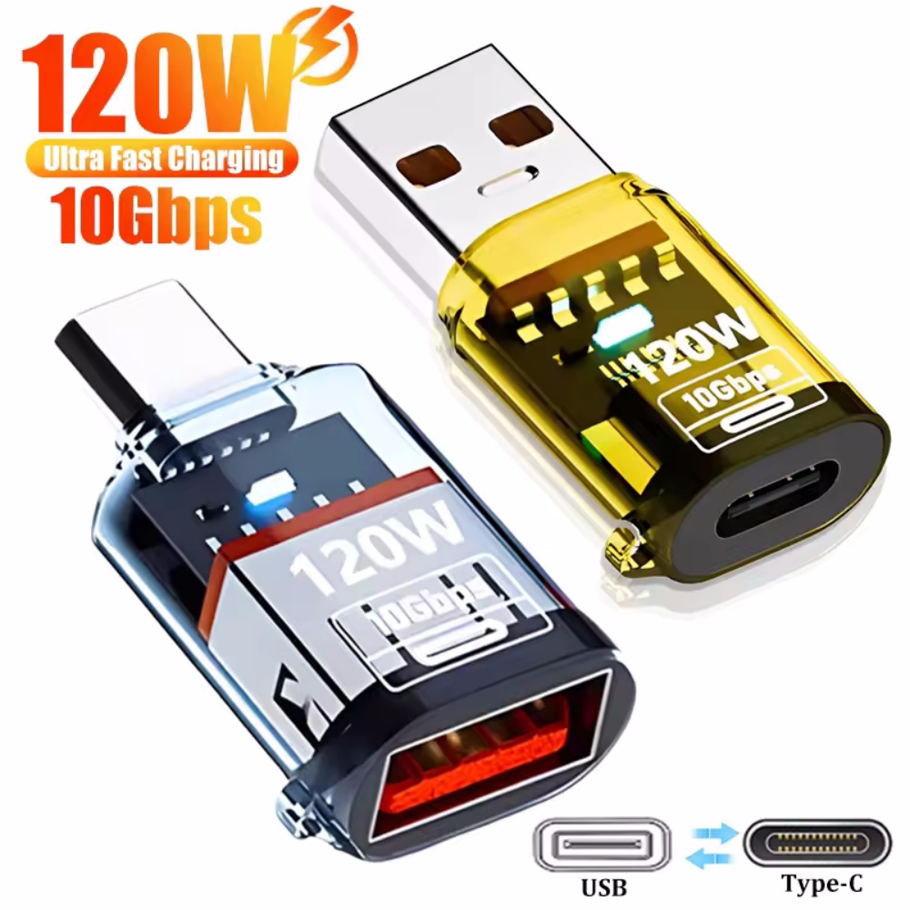 adapter USB C OTG 120W Typ C robić USB przenosić Danych Ładowanie adapter 10Gbps USB Żeńnarty robić Typu C Męnarty Złącze dla IPhone 16 15