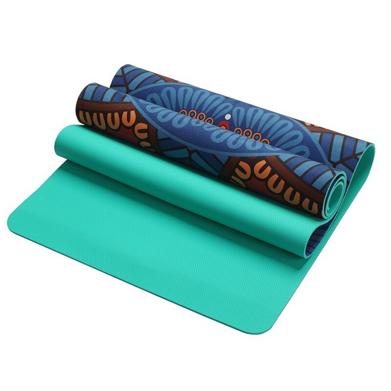 5 mm lotuspatroon suède tpe yogamat pad antislip afslankoefeningen fitness gymnastiekmat bodybuilding esterilla pilates