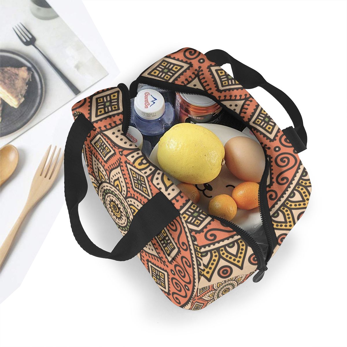 Sac de pique-nique pour hommes et femmes, Vintage, boîte à déjeuner, sac de nourriture isotherme à la , fourre-tout isotherme