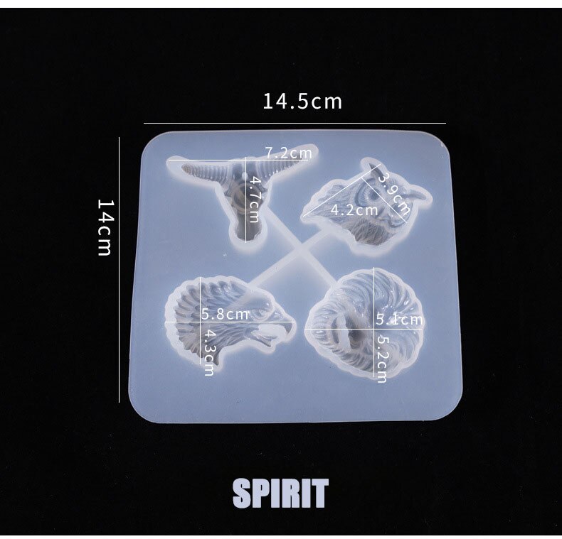 Halloween enge demon uil oog siliconen mal voor kawaii hars kunstbenodigdheden siliconen mal voor het maken van hars: Geest