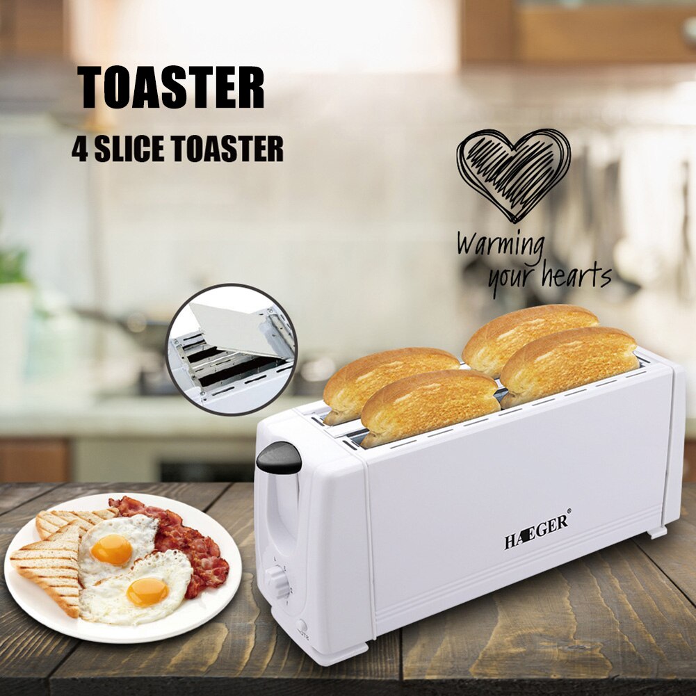 1200W Toaster Oven Stainless Steel Automatic Electric Bread Toaster Maker Household Convenient Breakfast Maker EU Plug