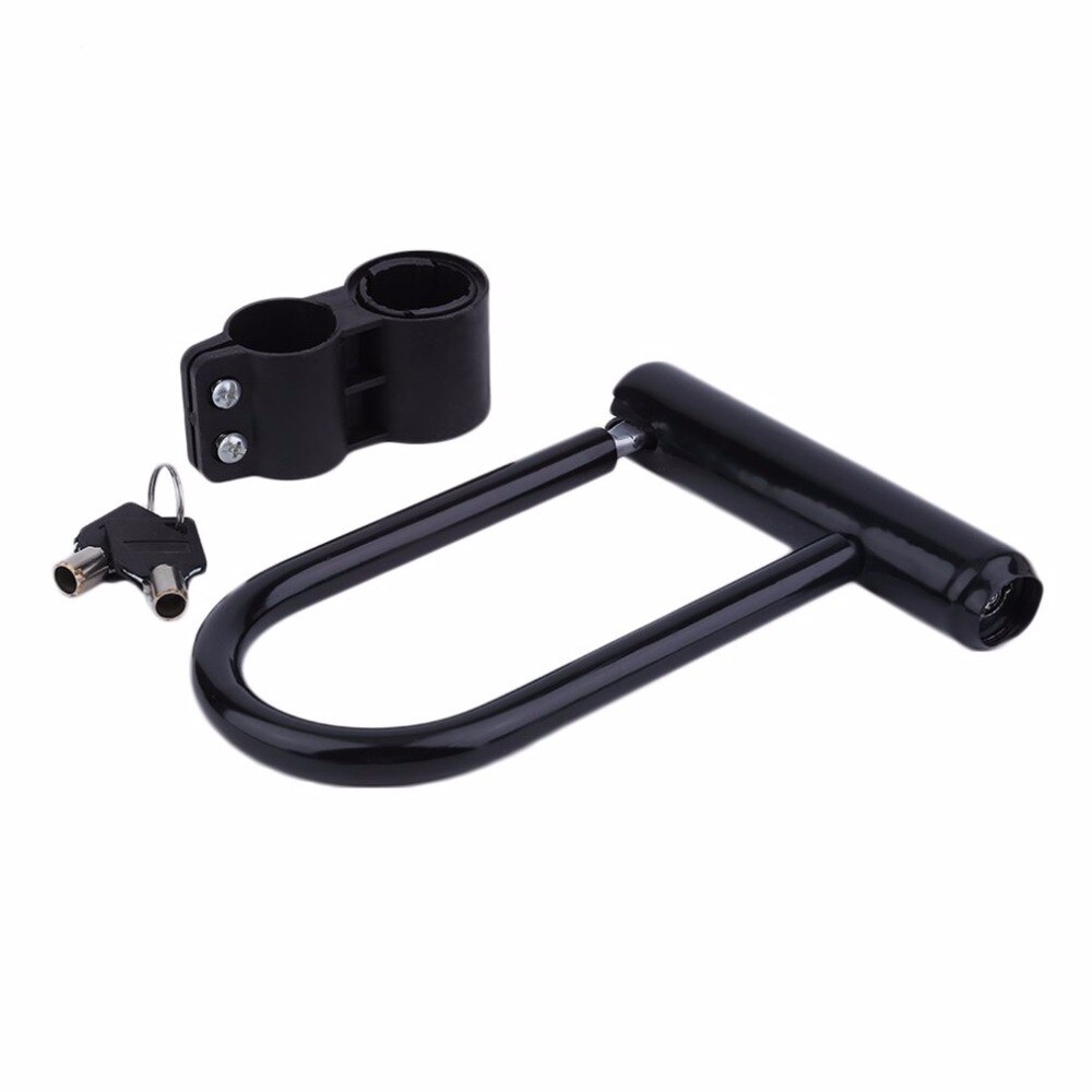 Bike U Lock Bicycle Cycling Steel Anti Theft Bicycle Security Lock Cycling Safety Accessory with Mounting Bracket Key