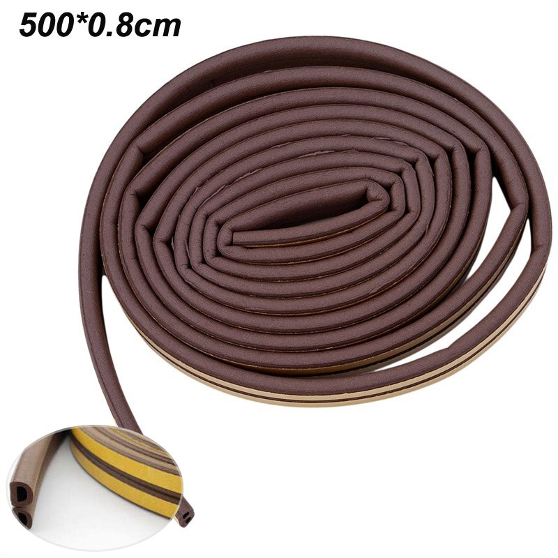 3.2m*22mm Self Adhesive Tape Waterproof Anti Moisture Bathroom Mosaic Wall Sticker Kitchen Stickers Sink Door Window Slit Strip: brown 500cm