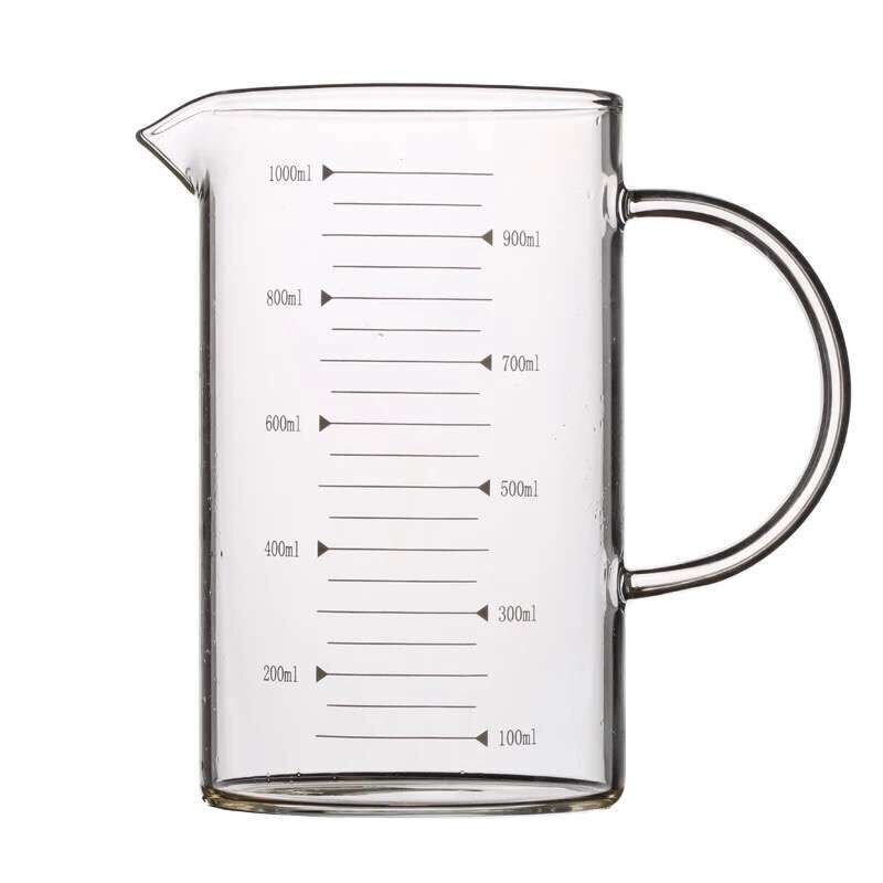 Glass Transparent Measuring Cup Cooking Tools Container Measuring Cup Measuring Liquid Bakeware Kitchen Accessories WY80303