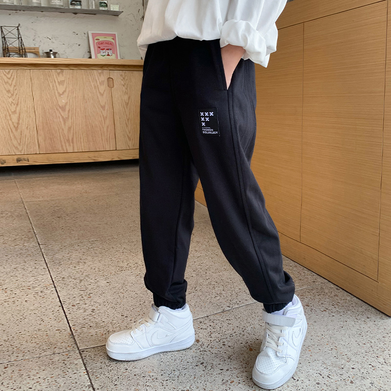 Abbigliamento per bambini pantaloni sportivi grigi pantaloni sportivi ragazzi pantaloni sportivi da Jogging neri primavera autunno pantaloni Harem per ragazzi da 10 a 12 anni