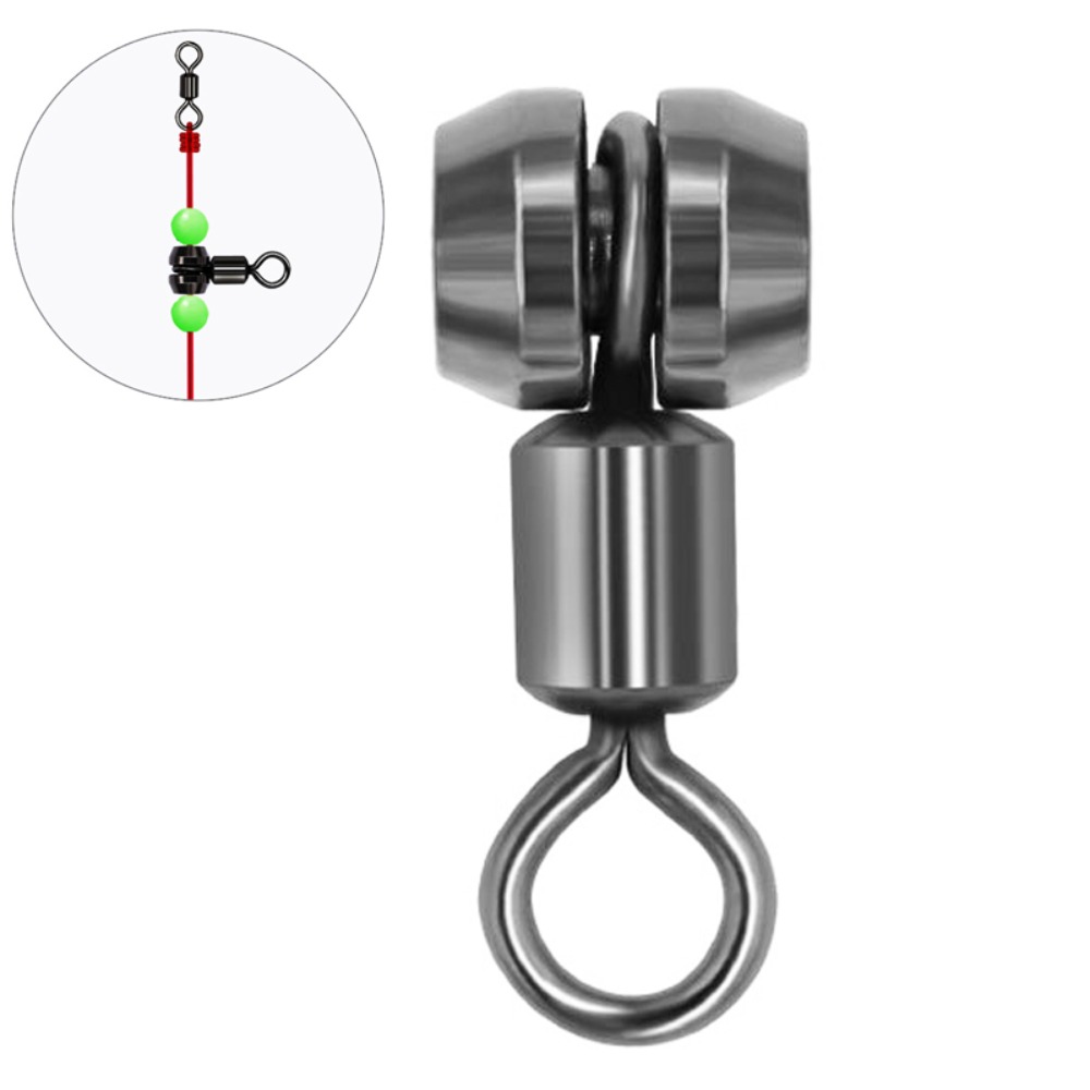 Accessories 3 Way Fishing Rigs Connector Fishing Connector 3 Way Fishing Swivels Cross Line Swivel Fishing Bearing Swivels