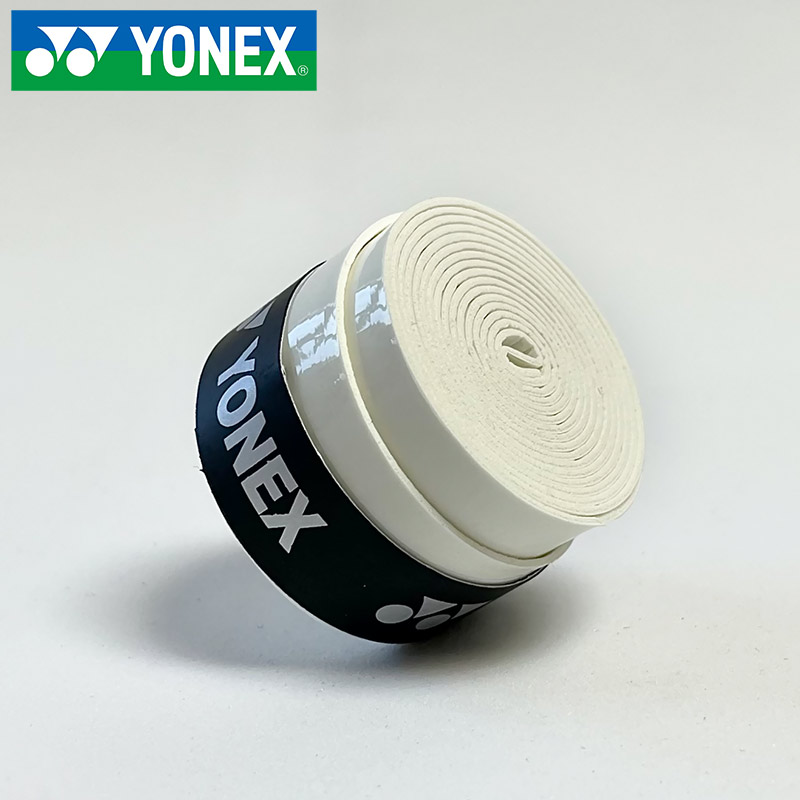 YONEX Overgrip raqueta de bádminton viscosa antideslizante absorbente de sudor Yy cinta plana mango de agarre tenis deportes cinta envuelta: Blanco