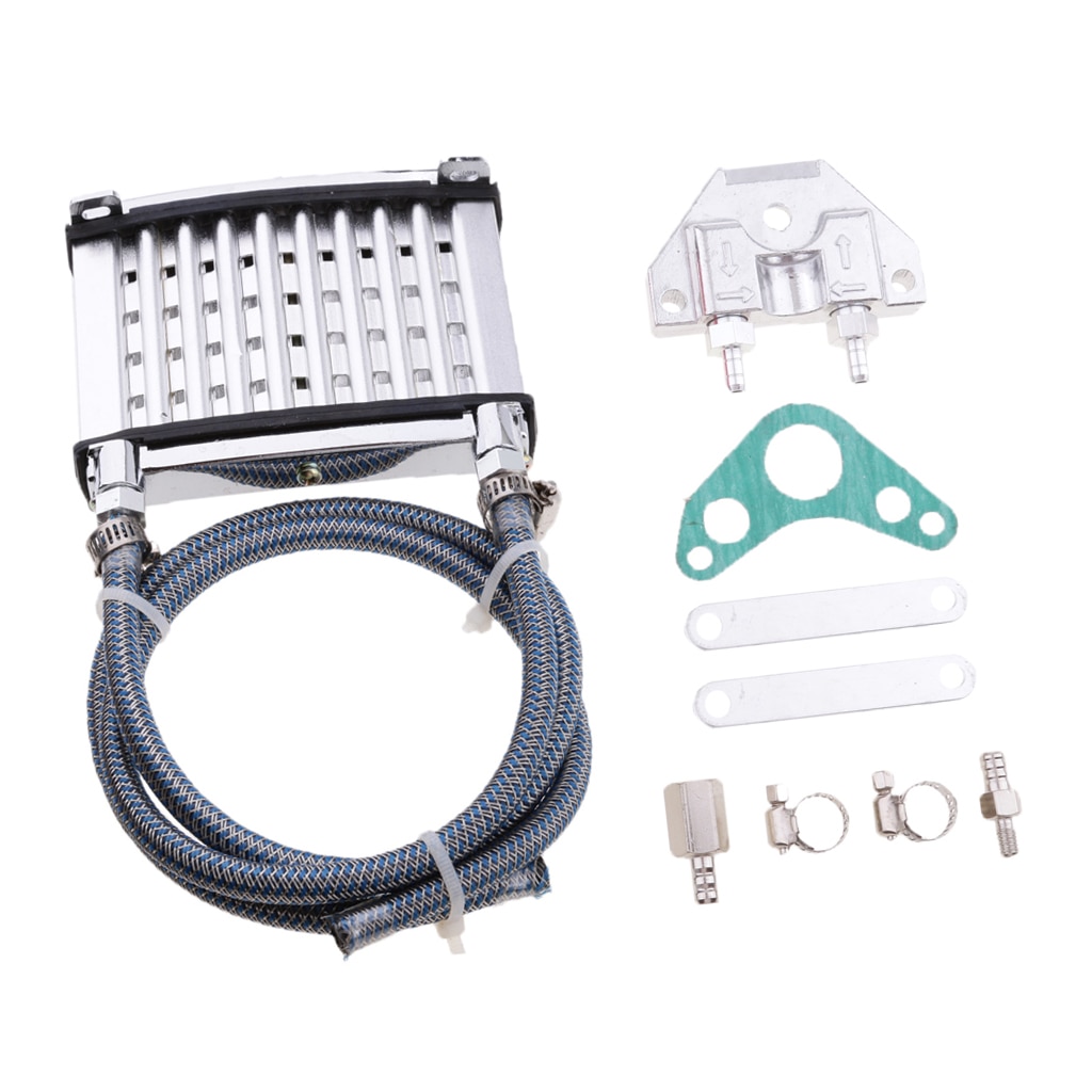 1 Set Motorcycle Oil Cooler Radiator Cooling For 50cc 70cc 90cc 110cc 125cc ATV Universal Motorcycle Dirt Bike Pit Bike Etc