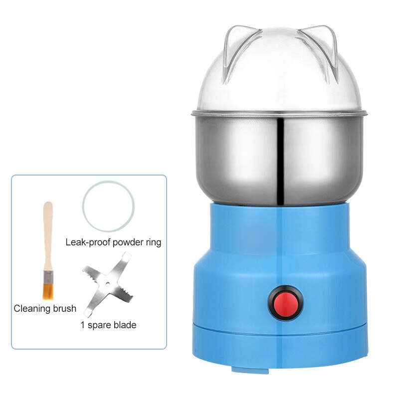 Moulin à grains de café électrique à 4 lames, en acier inoxydable, pour épices de cuisine, poivre, herbes, noix, Machine multifonction: T2 / EU Plug 220V