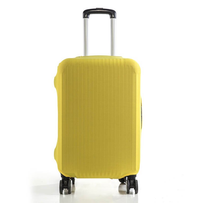 Simple Travel Suitcase Cover Elastic Thick Luggage Dust Protective Case Travel Accessories: yellow / S