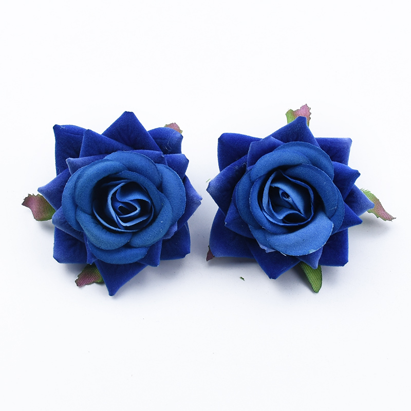 100 pièces pas cher roses mariage fleurs décoratives mur décoration de la maison accessoires fleurs artificielles un capuchon boîte: XS / Or